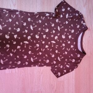 NO BOUNDARIES BROWN MUSHROOM RIBBED SHIRT